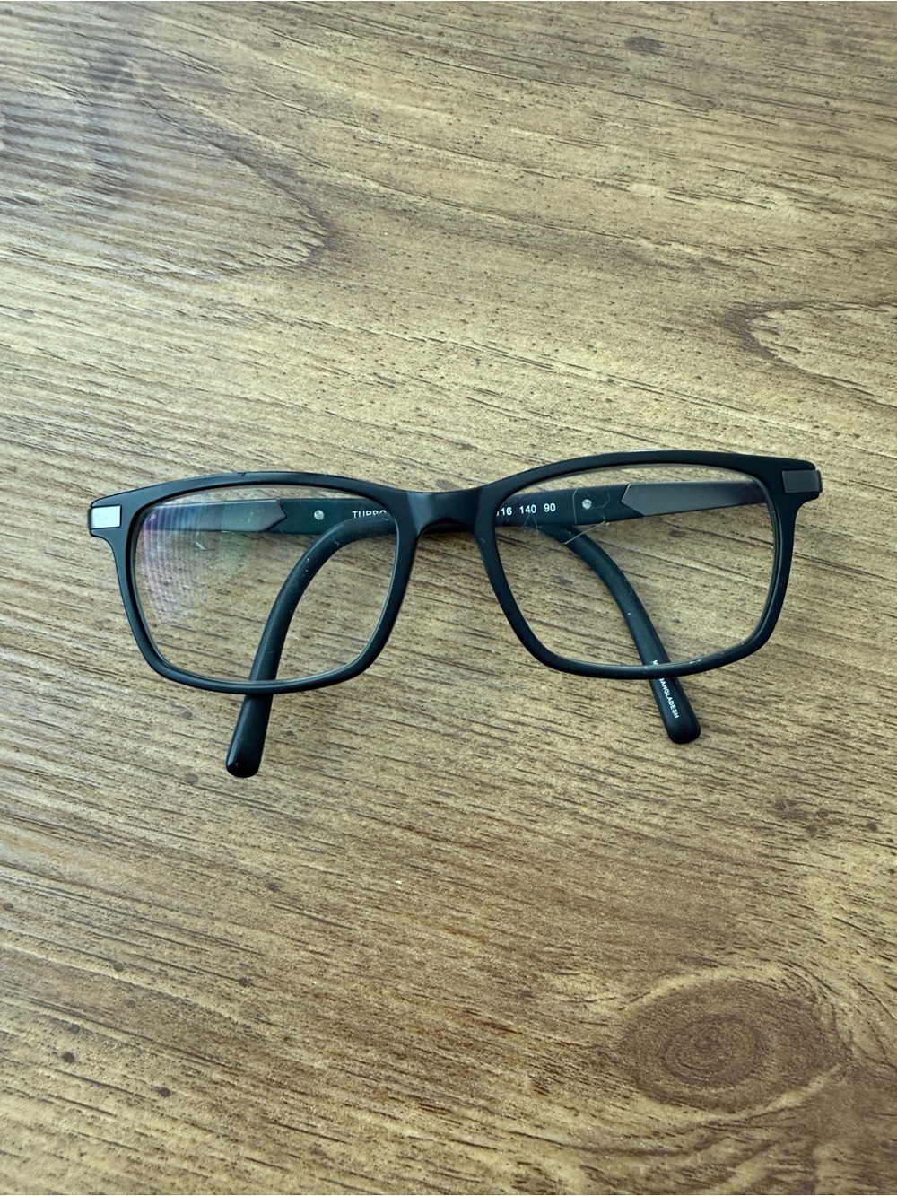 Turboflex Men’s TF466 Matte Black Rectangular Eyeglasses FRAMES 51-16-140 Red